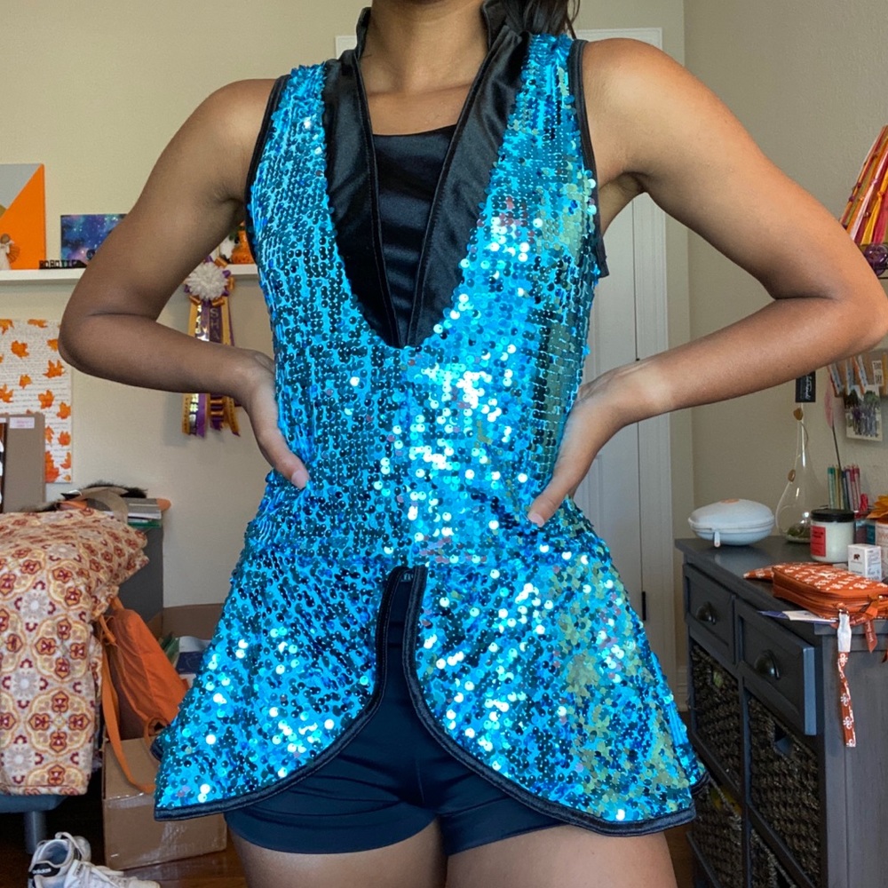Blue Sequin Costume